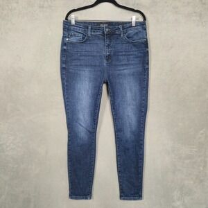 Judy Blue Jeans Womens 15/32 (fits 33x28) Blue Skinny‎ High Rise Stretch